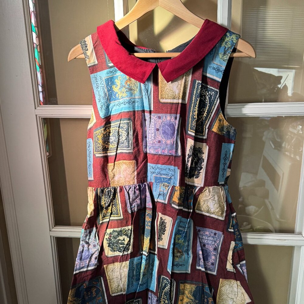 Modcloth Sleeveless Book Print Dress